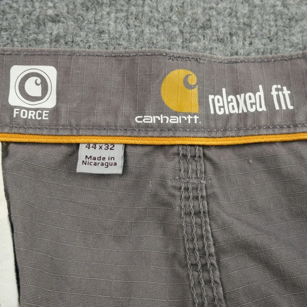 Carhartt Cargo Pants Mens 44x32 Force Relaxed Fit Ripstop Work Utility Trousers